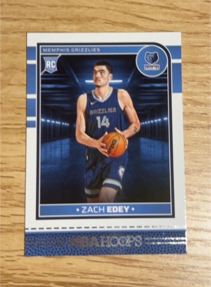 2023 Panini NBA Hoops #14 Zach Edey — front