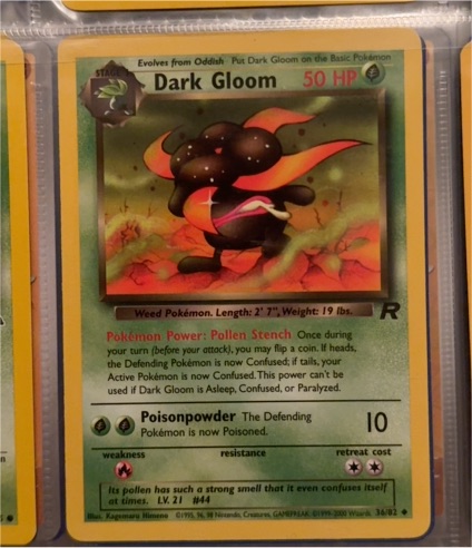 1999 Pokémon #36 Dark Gloom — front