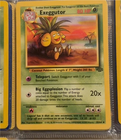 1999 Pokémon #35 Exeggutor — front
