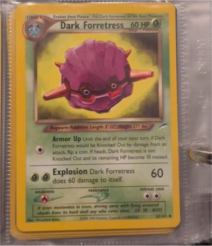 2000 Pokémon #35 Dark Forretress — front