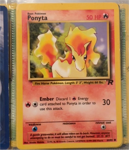 1999 Pokémon #77 Ponyta — front