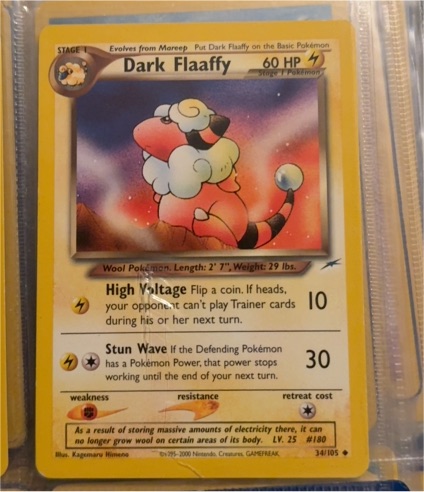 2000 Pokémon #34 Dark Flaaffy — front