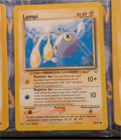 2000 Pokémon #42 Lampi — front
