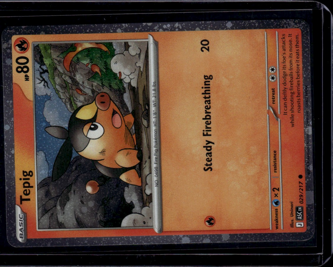 2013 Pokémon Black & White Plasma Storm #029 Tepig — front