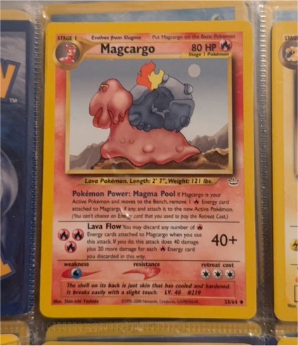 2000 Pokémon #33 Magcargo — front