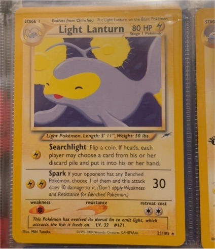 2006 Pokémon #23 Light Lanturn — front
