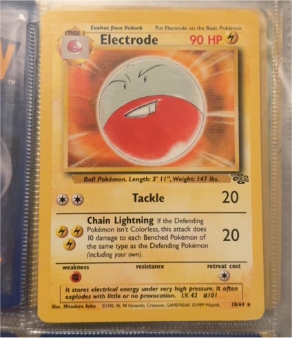 1999 Pokémon #18 Electrode — front