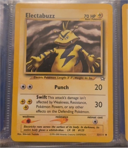 2000 Pokémon #33 Electabuzz — front