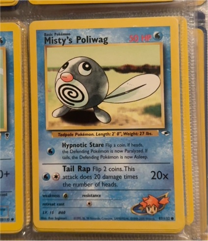 1996 Pokémon #87 Misty's Poliwag — front