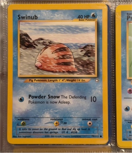 1999 Pokémon #79 Swinub — front