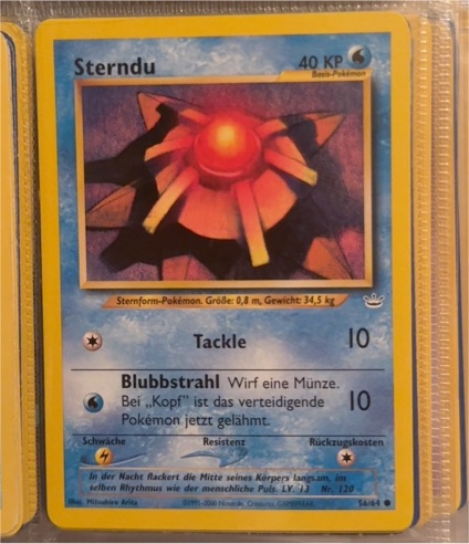 1999 Pokémon #56 Sterndu — front