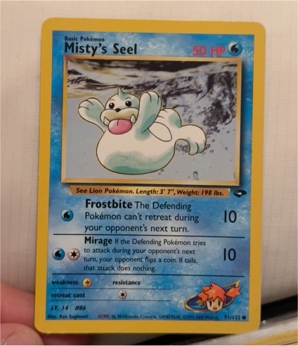 1995 Pokémon #14 Misty's Seel — front