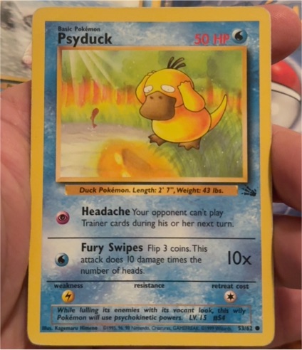 1999 Pokémon #53 Psyduck — front