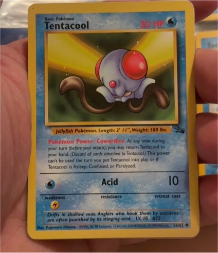 1995 Pokémon #56 Tentacool — front