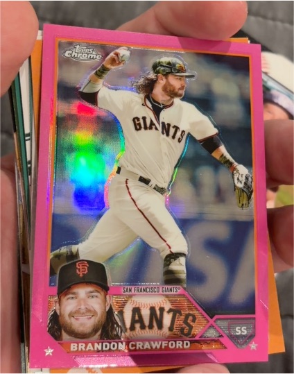 2022 Topps Chrome #19 Brandon Crawford — front