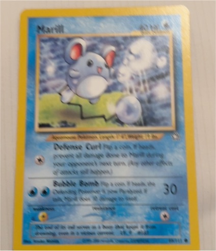 1999 Pokémon #183 Marill — front