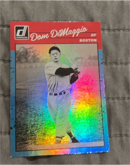 1987 Donruss #1 Dom DiMaggio — front