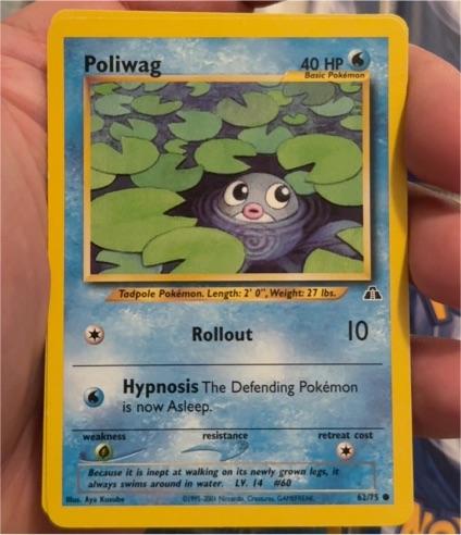 1995 Pokémon #62 Poliwag — front