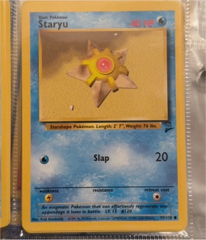1999 Pokémon #51 Staryu — front