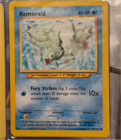 2000 Pokémon #80 Remoraid — front