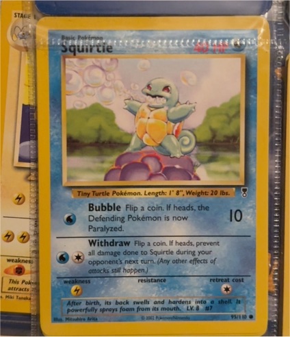 2002 Pokémon #95 Squirtle — front