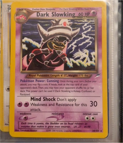 2000 Pokémon #20 Dark Slowking — front