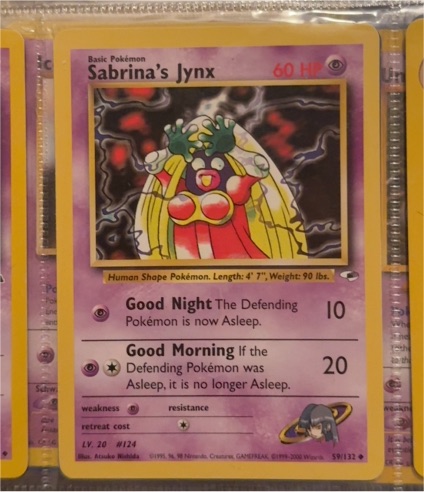 1999 Pokémon #93 Sabrina's Jynx — front