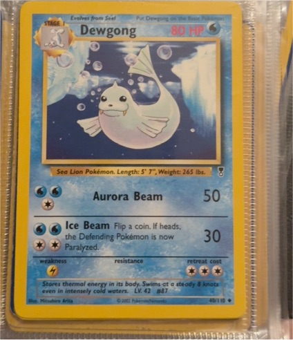 2002 Pokémon #40 Dewgong — front