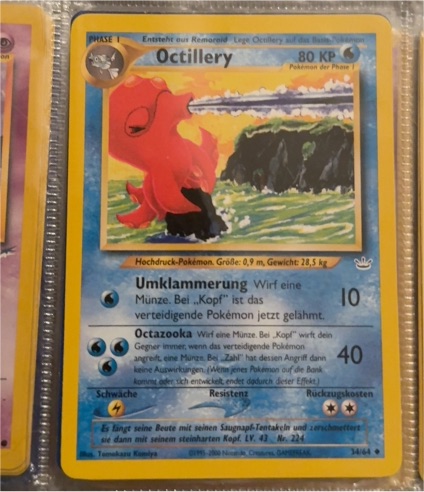 2000 Pokémon #34 Octillery — front