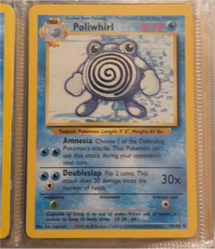 1999 Pokémon #61 Poliwhirl — front