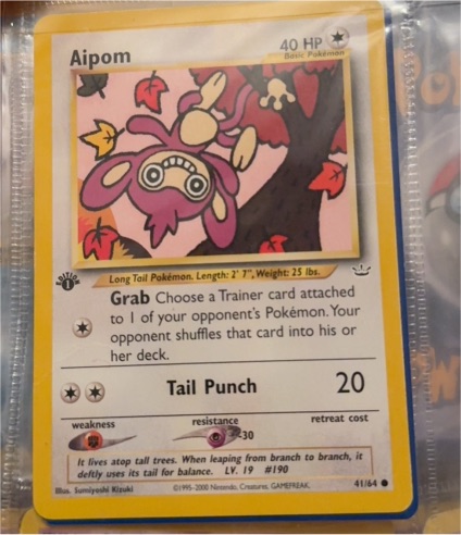 2000 Pokémon #41 Aipom — front