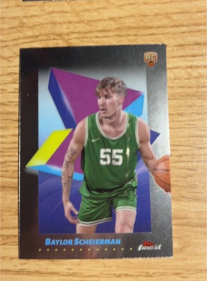 2021 Topps Finest #55 Baylor Scheierman — front