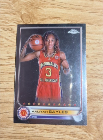 2022 Topps Chrome WNBA #P-1 Aaliyah Gayles — front