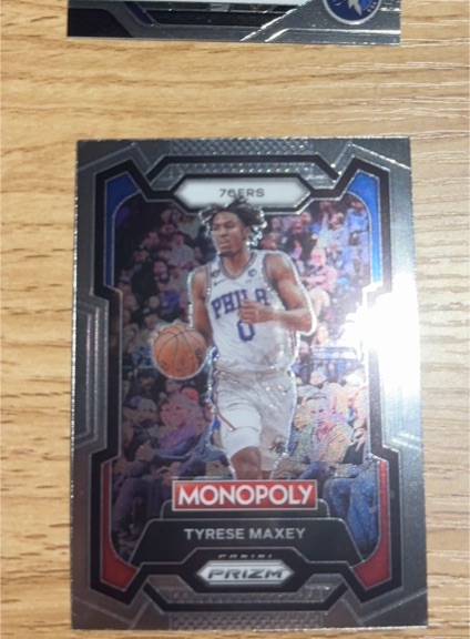 2021 Panini Prizm Monopoly #76 Tyrese Maxey — front