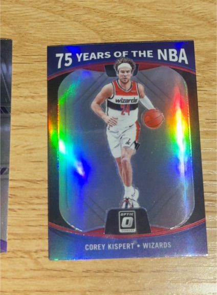 2021 Donruss Optic 75 Years of the NBA Corey Kispert — front