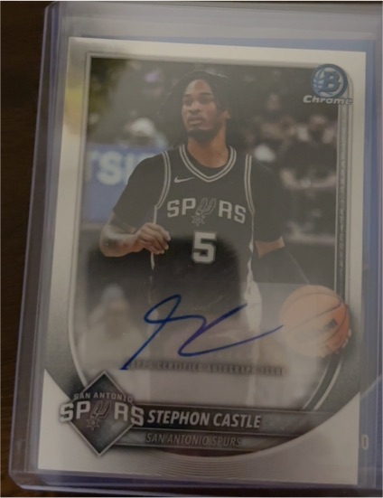 2022 Bowman Chrome #BCA-SC Stephon Castle — front