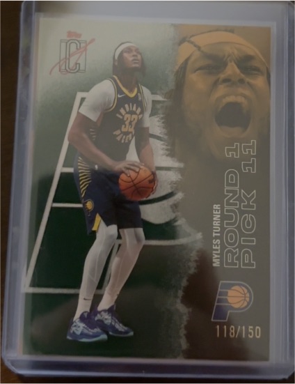 2020 Topps NBA Draft Picks #118 Myles Turner — front