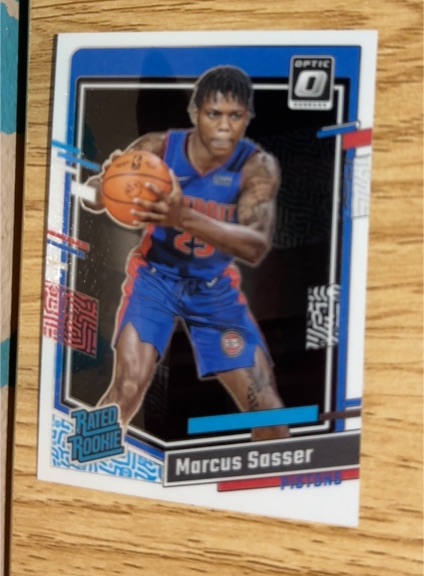 2022 Donruss Optic #23 Marcus Sasser — front
