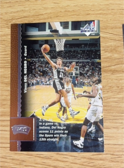 1995 Upper Deck #37 Vinny Del Negro — front