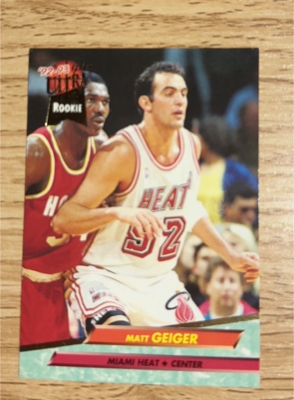 1992 Ultra #92 Matt Geiger — front