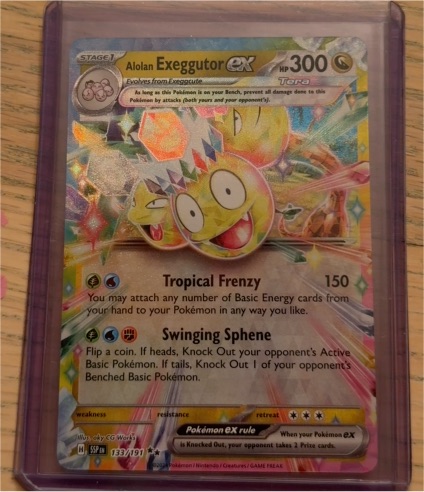 2016 Pokémon SM Black Star Promo #133 Alolan Exeggutor EX — front