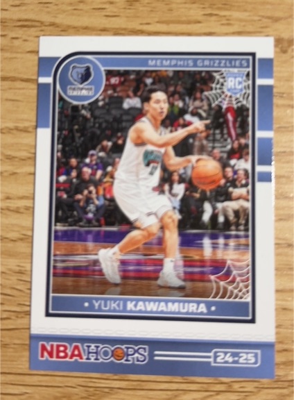 2024 Panini NBA Hoops #24-25 Yuki Kawamura — front