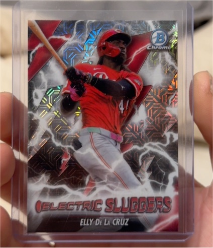 2023 Bowman Chrome Electric Sluggers Elly De La Cruz — front
