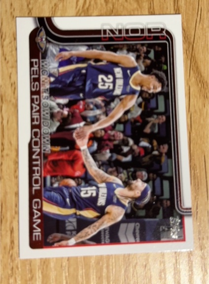 2020 Panini NBA #NOR Nickeil Alexander-Walker & Brandon Ingram Pels Pair Control Game — front