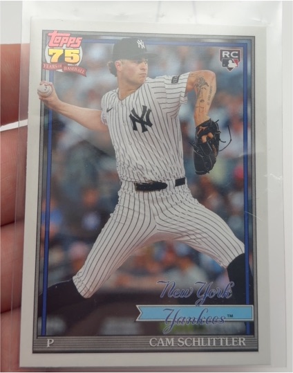 2023 Topps 75 #75 Cam Schlittler — front