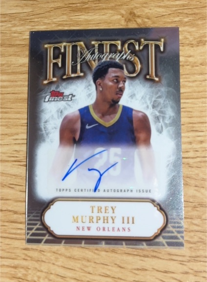 2021 Topps Finest Autographs Trey Murphy III — front
