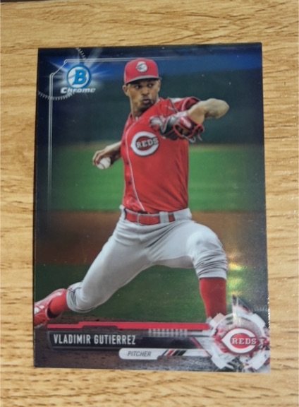 2021 Bowman Chrome #BCP-123 Vladimir Gutierrez — front