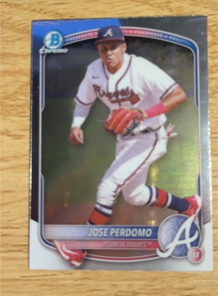2021 Bowman Chrome #55 Jose Perdomo — front