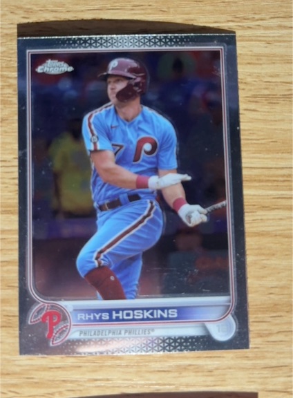 2021 Topps Chrome #T1 Rhys Hoskins — front