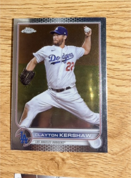 2021 Topps Chrome #22 Clayton Kershaw — front